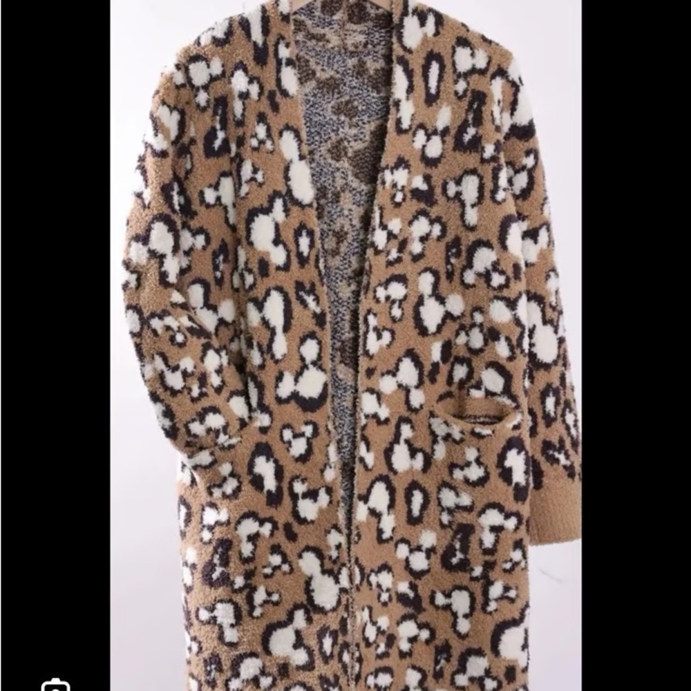 Wild Rich Kids Disney Mickey Adult Leopard Cardigan S/M